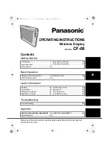 Preview for 1 page of Panasonic CF-08TX1A1M Operating Instructions Manual