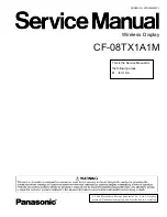 Panasonic CF-08TX1A1M Service Manual preview