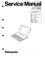 Предварительный просмотр 1 страницы Panasonic CF-1000 Service Manual