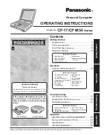 Panasonic CF-17 Operating Instructions Manual preview