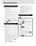 Preview for 12 page of Panasonic CF-17 Supplementary Instructions Manual