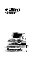 Panasonic CF-170 Quick Reference preview