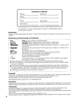 Preview for 2 page of Panasonic CF-18BHAZXKM - Toughbook 18 Touchscreen PC Version User Manual