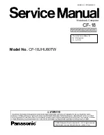 Preview for 1 page of Panasonic CF-18JHUZBZZ Service Manual