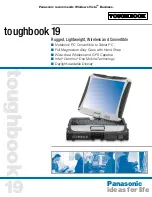 Panasonic CF-19FDGAXCM Brochure & Specs preview