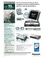 Preview for 1 page of Panasonic CF-19FDGAXCM Specifications