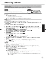 Предварительный просмотр 27 страницы Panasonic CF-19KDRSX6M - CORE2 SU9300 1.2GHZ10.4DTXGA Operating Instructions Manual