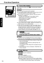 Preview for 16 page of Panasonic CF-20 series Operating Instructions Manual