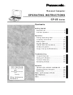 Panasonic CF-25 Operation Instructions Manual preview