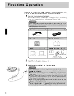 Предварительный просмотр 6 страницы Panasonic CF-25 Operation Instructions Manual