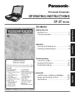 Panasonic CF-27 Series Operating Instructions Manual preview