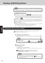 Preview for 14 page of Panasonic CF-27 Series Operating Instructions Manual