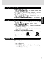 Предварительный просмотр 7 страницы Panasonic CF-27LBAGHEM - Toughbook 27 - PIII 500 MHz Operating Instructions Manual