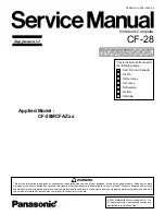 Preview for 1 page of Panasonic CF-28MCFAZ Service Manual