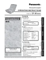 Preview for 1 page of Panasonic CF-28Series Operating Instructions Manual