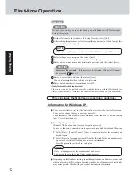 Preview for 12 page of Panasonic CF-28Series Operating Instructions Manual