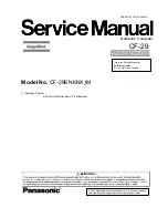 Preview for 1 page of Panasonic CF-29 - TOUGHBOOK RUGGED LAPTOP 1.4Ghz PM 512MB 40GB CD wifi Simplified Service Manual