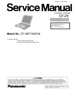 Предварительный просмотр 1 страницы Panasonic CF-29CTKGZ1M Service Manual