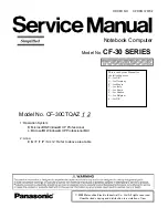 Preview for 1 page of Panasonic CF-30CTQAZ1 TOUGHBOOK Service Manual