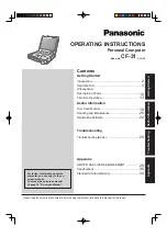 Preview for 1 page of Panasonic CF-31GT2AXDE Operating Instructions Manual