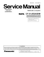 Preview for 1 page of Panasonic CF-31JEGAXDM Service Manual