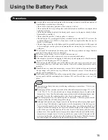 Preview for 15 page of Panasonic CF-35 Operating Instructions Manual