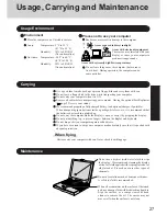 Предварительный просмотр 27 страницы Panasonic CF-35 Operating Instructions Manual