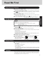 Preview for 7 page of Panasonic CF-37 Series Operating Instructions Manual