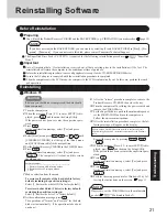 Preview for 21 page of Panasonic CF-37 Series Operating Instructions Manual