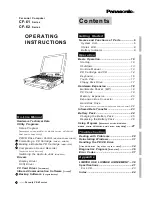 Preview for 1 page of Panasonic CF-61 Series Operating Instructions Manual