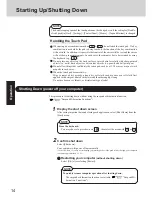 Preview for 14 page of Panasonic CF-71 Series Operating Instructions Manual