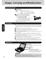 Preview for 16 page of Panasonic CF-71 Series Operating Instructions Manual