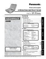 Panasonic CF-72 Series P Operating Instructions Manual preview