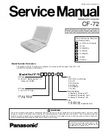 Panasonic CF-72X3UUBDM - Toughbook 72 - Pentium 4-M 1.8... Service Manual preview