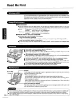 Предварительный просмотр 10 страницы Panasonic CF-73E3KVXKM User Manual