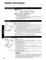 Предварительный просмотр 20 страницы Panasonic CF-73JCLTXKM - Toughbook 73 - Pentium M 1.6 GHz User Manual