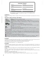 Preview for 2 page of Panasonic CF-73JCLTXKM - Toughbook 73 - Pentium M 1.6... Operating Instructions Manual