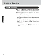 Preview for 14 page of Panasonic CF-73JCLTXKM - Toughbook 73 - Pentium M 1.6... Operating Instructions Manual