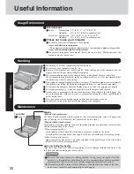 Предварительный просмотр 20 страницы Panasonic CF-73JCLTXKM - Toughbook 73 - Pentium M 1.6... Operating Instructions Manual