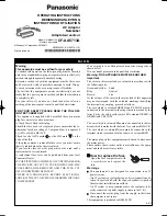 Panasonic CF-AA5713A Operating Instructions Manual preview