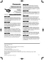 Preview for 1 page of Panasonic CF-AA6413A Operating Instructions Manual