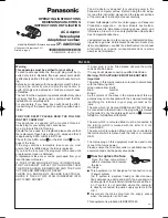 Panasonic CF-AA6503A2 Operating Instructions Manual preview