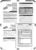 Preview for 1 page of Panasonic CF-BAK1024U Operating Instructions