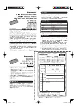 Предварительный просмотр 1 страницы Panasonic CF-BAL1024U Operating Instructions