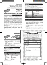 Preview for 1 page of Panasonic CF-BAM1024U Operating Instructions