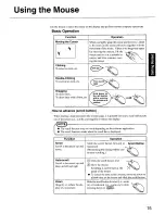 Preview for 15 page of Panasonic CF-E1M Operating Instructions Manual