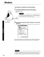 Preview for 26 page of Panasonic CF-E1M Operating Instructions Manual