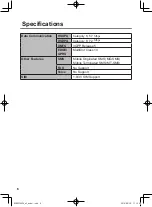 Preview for 6 page of Panasonic CF-H1 Series Supplementary Instructions Manual