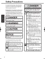 Предварительный просмотр 2 страницы Panasonic CF-LX3 series Operating Instructions Manual