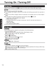 Preview for 14 page of Panasonic CF-MX4 series Operating Instructions Manual